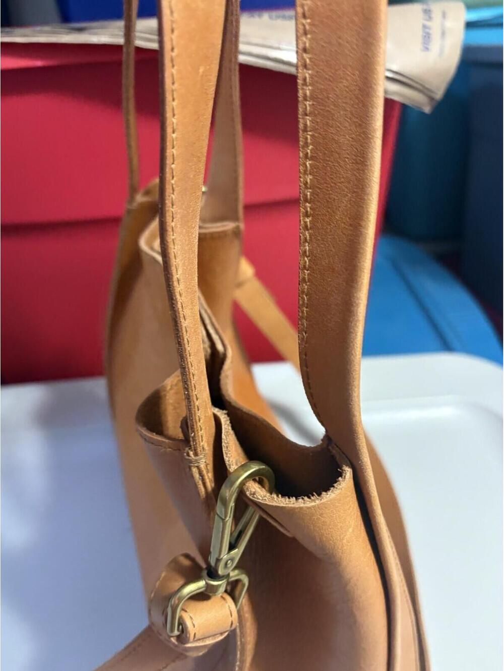 Madewell X5803 Burnished Caramel Leather the Sydney Crossbody Bag - Picture 16 of 16